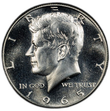 1965 S Special Mint Set Finish Kennedy Half Dollar 50C picture