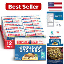 Hardwood Smoked Oysters, 3.75 oz (Pack of 12) picture