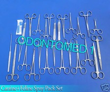 126 Pcs Canine+feline Spay Pack Veterinary Surgical Instruments DS-1084 picture
