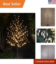 Show-Stopping 6.5FT Lighted Cherry Blossom Tree - Christmas & -Round Use picture