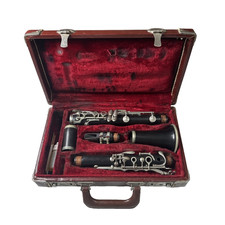 Vintage R. Malerne Paris Professional Bb Wood Clarinet B4163 Ships Free picture