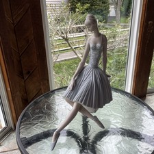 Large Lladro Seated Ballerina Figurine 4559 Waiting Backstage No Box Ex Cond F3S picture