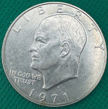 1971-S Eisenhower Dollar 40% SILVER - BU Unc (1001i) picture