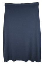 NEW DIALOGUE Womens Viscose Knit Maxi Skirt Elastic Waist Navy Blue Size 1X Plus picture