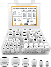 Cable Gland Waterproof, 50 Pcs Adjustable 3-16Mm Waterproof Cable picture