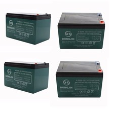 4pc 12V 12Ah 6-DZM-12 Battery 6-DZF-12 6-DMF-12 for Wheelchair Scooter Quad ATV picture