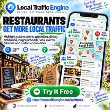 Get More RESTAURANT Clients To Website– Lifetime SEO Service + 10-Day Free Trial picture
