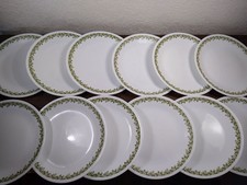 12 pc vintage CORELLE SPRING BLOSSOM 70s dinner plates 10 1/4