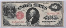 1917 $1 One Dollars Horse Blanket Legal Tender, Fine picture