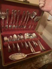 vintage silver plated flatware set silverware picture