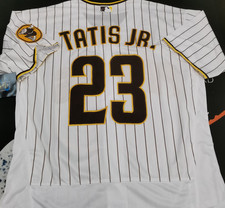 Fernando Tatis Jr. #23 Padres White Flex Base Sewn Stitched Jersey. picture