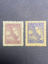 POLAND 1927 SC#B26-B27 MH 2V  CV$13.75  10-11 picture