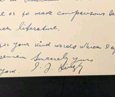 Israel Joshua Singer (Author) Signed Correspondence,  I J Singer picture