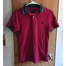 Aeropostale A87 Raspberry Red Polo XS Preppy Golf Country Club Cotton Shirt picture