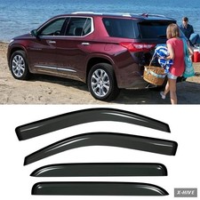 Tape-On Window Deflectors Rain Guards for 2018-2020 Chevy Traverse,Window picture