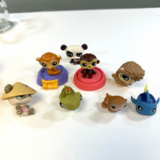 Hasbro Littlest Pet Shop Lot 8pc Panda Turtle Monkey Swordfish Vintage G2 LPS  picture