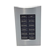 Crestron CNX-B12B Keypad, 12-Buttons (Black) w/ 1-Gang Stainless Steel Faceplate picture