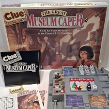 Parker Brothers Clue The Great Museum Caper 3-D Board Game 1991 Complete Clean picture