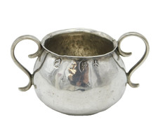 Queen Anne Britannia Standard Silver Miniature Porringer Antique 1709 London picture