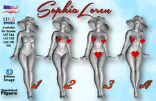 Sophia Loren UNPAINTED Figures 1/87 1/64 1/43 1/32 1/24 1/18 1/12 Scale US STOCK picture