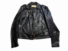 80s VTG  Schott 418 453 474 SM Leather Perfecto Motorcycle Jacket 40 USA Large picture