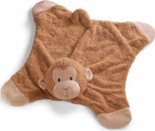 Baby Gund Pippy Monkey Comfy Cozy Satin Plush Activity Security Blanket Lovey picture