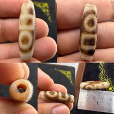 Tibetan Old Wonderful Agate Stone Himalayan Eye Dzi Bead picture