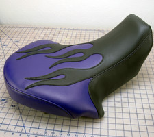 Kawasaki KFX80 Seat Cover For 2003 To 2006 Models Purple Black  Vinyl Seat Cover picture