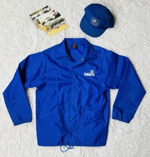 Vtg 1991 Dallas Cowboys Training Camp Austin TX Jacket Hat & Photo Archive SET picture