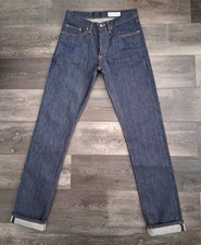 Gustin #259 Raw Cone Mills Selvedge Slim Denim Jeans 14 oz. Size 29x34 NWOT picture