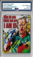 Pete Weber Autographed 2023 Leaf Anime Nation Card PSA SLABBED AND AUTHENICATED picture