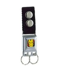 Marvel Iron Man Seatbelt Buckle Keychain Buckle-Down Key Ring Clip Release picture