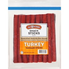 Gluten Free Turkey Sausage Snack Sticks, 28 oz Resealable Plastic Pouch, Shelf picture