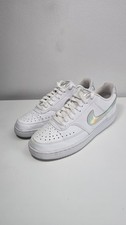 Nike Women's Court Vision Low Size 8 White/Iridescent Sneakers Style# CW5596-100 picture