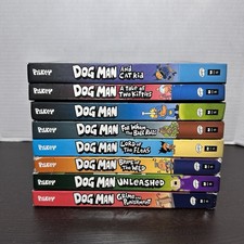 Dog Man Book Lot Hardcover Books By Dav Pilkey Dogman Book Series picture