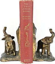 1925 the JUNGLE BOOK Antique FIRST EDITION Stated COLOR Rudyard KIPLING art B&W picture