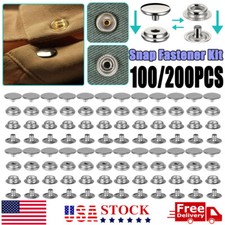 Stainless Steel Fastener Snap Press Stud Cover Cap Button Marine Boat Canvas Kit picture