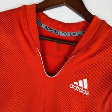 NWOT Adidas Primeknit A1 Football Jersey Mens XL Orange White Compression picture