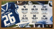 2026 Old Dominion Monarchs Football Pocket Schedule-Defending Cure Bowl Champs picture