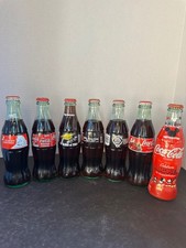 7 Vintage Coca-Cola Commemorative Bottles Sealed Mickey Blazers NASCAR Coke picture