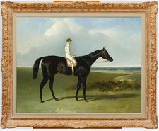 Vintage 19th Century British Racehorse Oil Painting Classic Equestrian Canvas picture