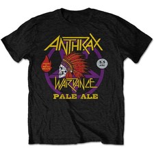 Anthrax T Shirt War Dance Paul Ale World Tour 2018 new Official Mens Black Size picture