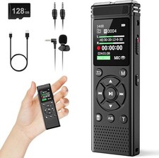 136GB Digital Voice Recorder with Playback,9000 Hours Audio Recording Device,Voi picture