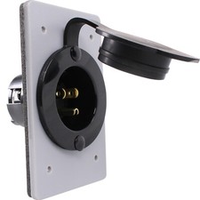 120V, 15A Straight Blade Power Inlet for 1-Gang FS FD Box NEMA 5-15P 5278-CWP  picture