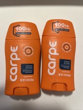 LOT OF 2 Carpe • Antiperspirant Underarm Lotion • OCEAN STORM 1.76 oz /50g picture