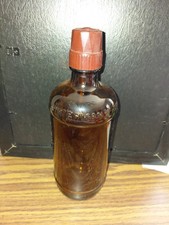 Vintage  Waterman's Ink Amber Bottle 32 Oz With Cap picture