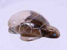 Zuni Turtle Fetish Carving; Rosella Lunasee and Loubert Sooseah; 1 3/4