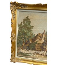 Antique Gold Picture frame Embossed Patterns Intricate Carvings Baroque picture
