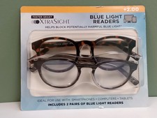 XtraSight by Foster Grant Blue Light Reading Glasses Shane (2 Pack) picture