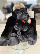 RARE 2007 Build-A-Bear Zoo Z-Gorilla & Cub NWT Unstuffed HTF Original Tags picture